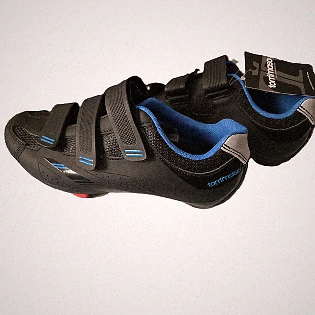 Tommaso Cycling Shoes Womens 10.5 Black Pista 100 Delta Indoor Spin Cleats NEW