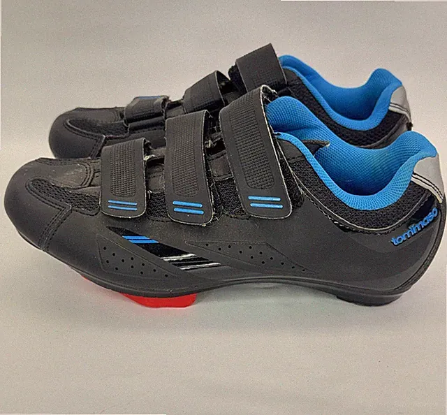 Tommaso Pista 100 Cycling Shoes Black Blue Road Bike Mens 7.5