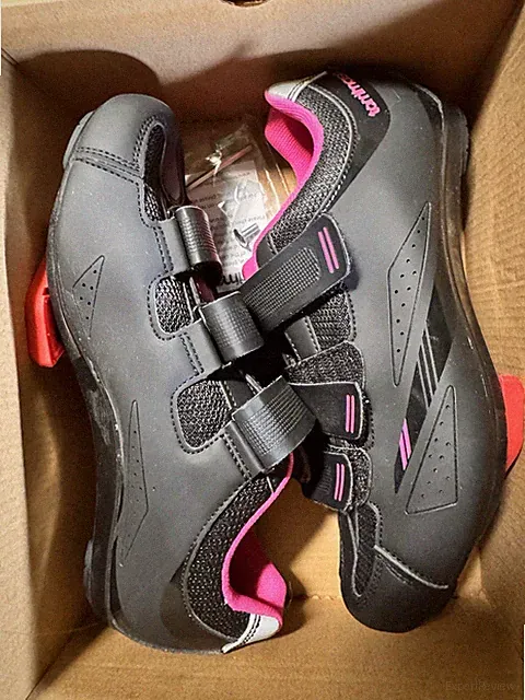 Tommaso Pista 100 + Delta Women's Road Cycling Shoes Black Pink US 9 EU 40 - NIB