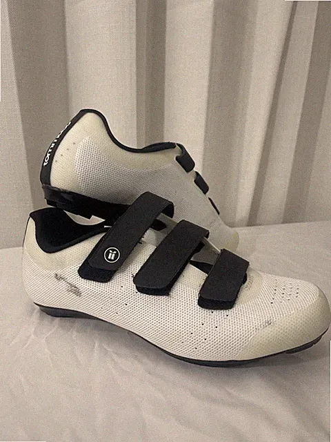 Tommaso Pista 100 Knit Black White Spin and Cycle Shoes | Size 8 Euro 39