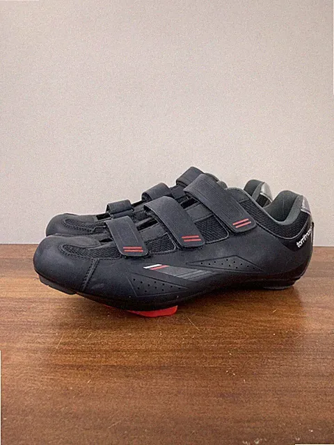 Tommaso Strada 100.2 Men's Mountain Bike MTB Shoes Size 45 US 11.5 Black 3 Strap