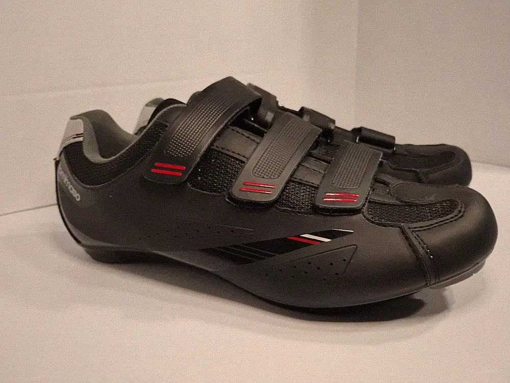 Tommaso Strada 100 Cycling Road Bike Bicycle Shoe Men 8 US Strap Black EUR 41