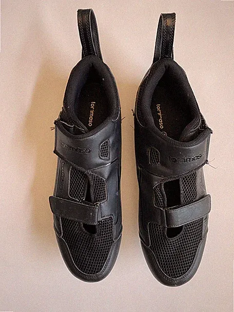 Tommaso Strada 100 Men’s Cycling Shoes Black w/ Cleats US 13 Triathlon