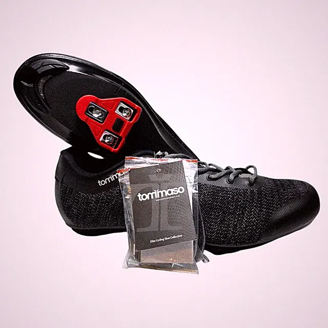 Tommaso Strada Aria Cycling Shoes Black Road Bike Clip Mens Size 13 New