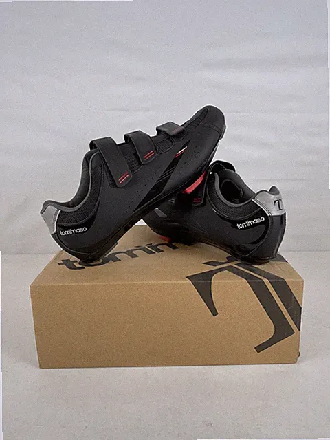 Tommaso Strada Mens SPD & Peloton Shoes, Black, 13