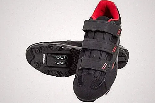 Tommaso Terra 100 Women's Mountain Biking, Spin, Indoor, BLACK/RED Size 7.5