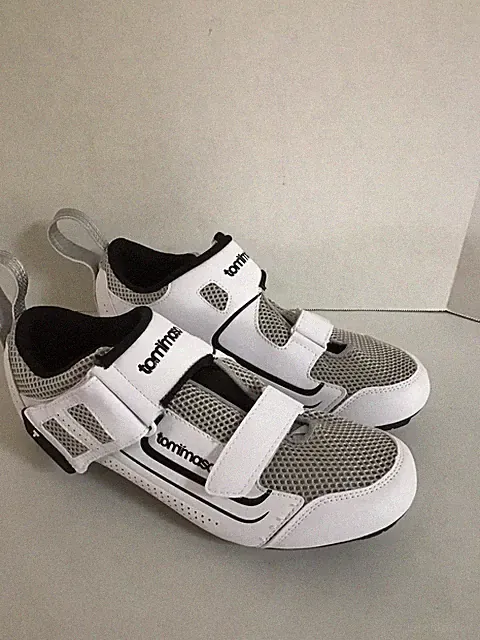 Tommaso Veloce 100 Compatible Indoor Cycling Bike Shoe White Mens EU Sz 42 US 9