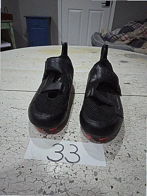 Tommaso Veloce 100 Triathlon Road Cycling Shoes Men's Black Size 14