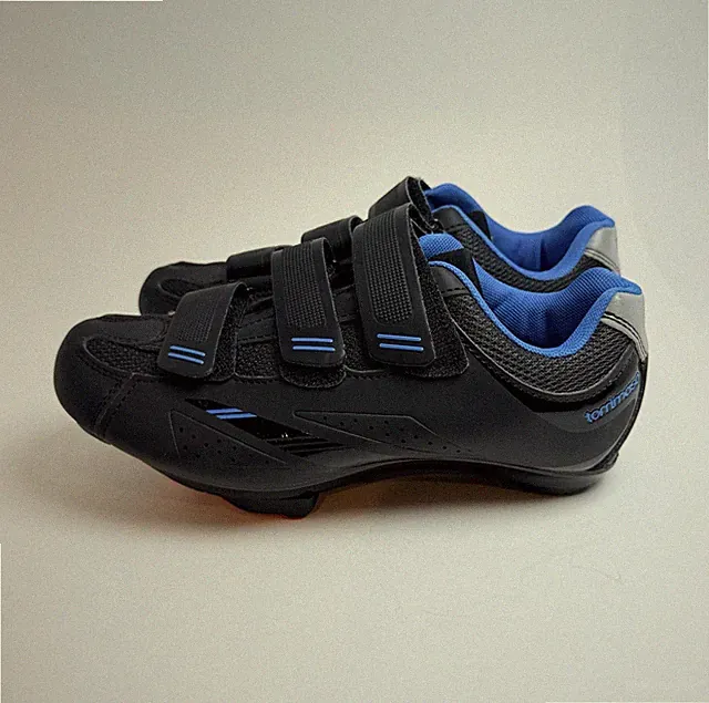 Tommaso W. Pista 100 Cycling Shoes Black/Blue 3-Bolt EU 37 US 7 UK 4