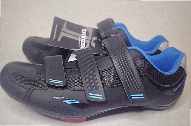 Tommaso W. Pista 100 Road Cycling Spin Bike Shoe EU 43 US 11 Black Blue Color