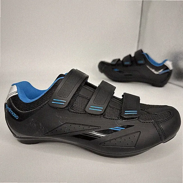 Tommaso W Pista 100 Women 9 US Bike Shoes Blue Black