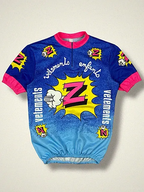 Vintage Team Z Tommaso Cycling Jersey Santini Italy Tour de France Size L Mens