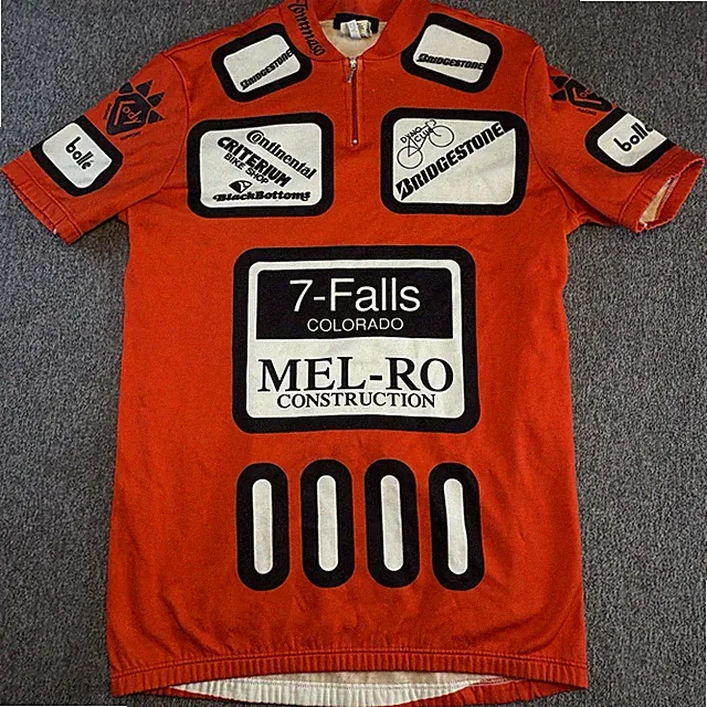 Vintage TOMMASO Cycling Jersey Mens Sz 4 Medium Red 7-Falls CO Activewear Italy